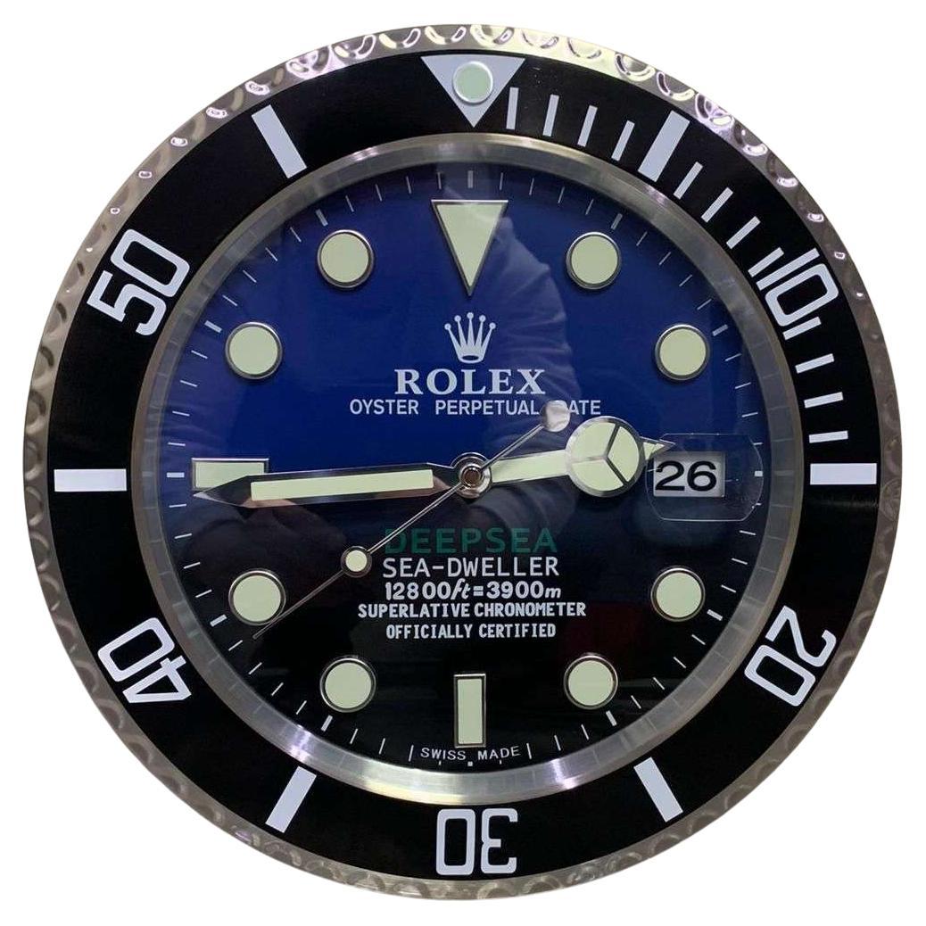 ROLEX Officially Certified Oyster Perpetual Deepsea Dweller Wall Clock  For Sale