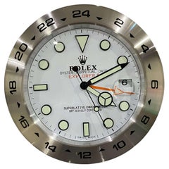 Vintage ROLEX Officially Certified Oyster Perpetual Explorer Master II Wall Clock 