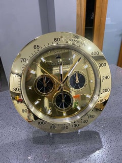 ROLEX Officially Certified Oyster Perpetual Gold Daytona Wall Clock