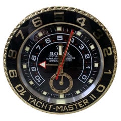ROLEX Officially Certified Oyster Perpetual Gold Yacht Master II Wall Clock