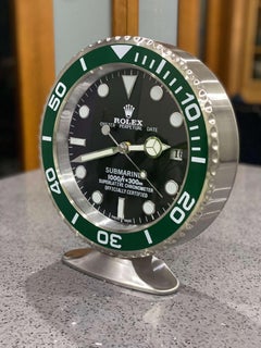 ROLEX Officially Certified Oyster Perpetual Green Hulk Submariner Desk Clock