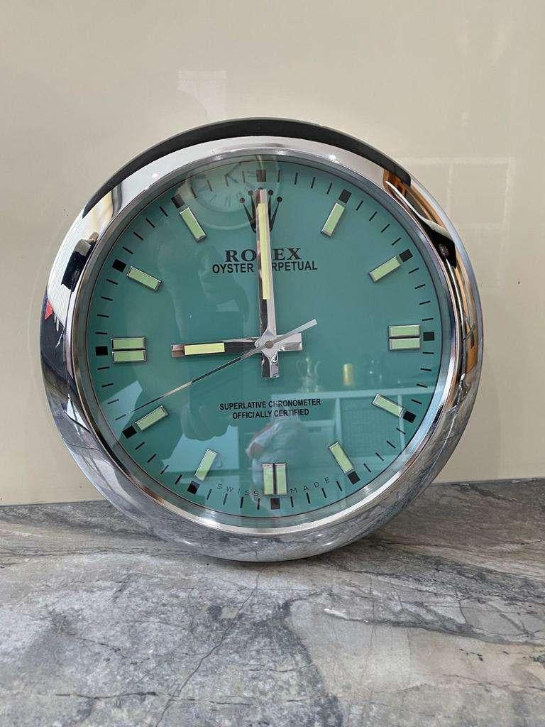 ROLEX Officially Certified Oyster Perpetual Milgauss Wall Clock  In Good Condition For Sale In Nottingham, GB