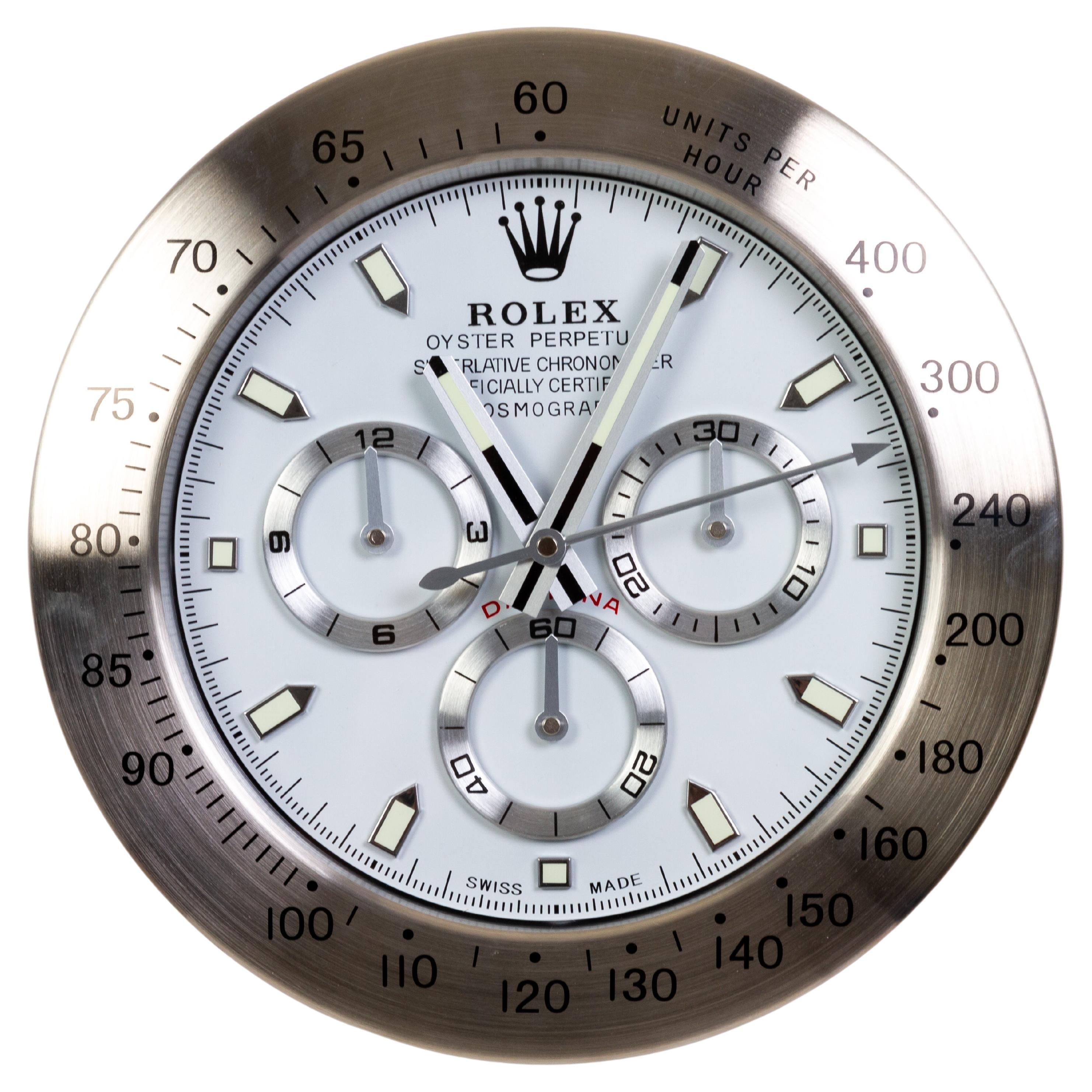 ROLEX Officially Certified Perpetual Cosmograph Wall Clock Watch at 1stDibs  | original rolex wall clock, rolex daytona wall clock, rolex clock wall