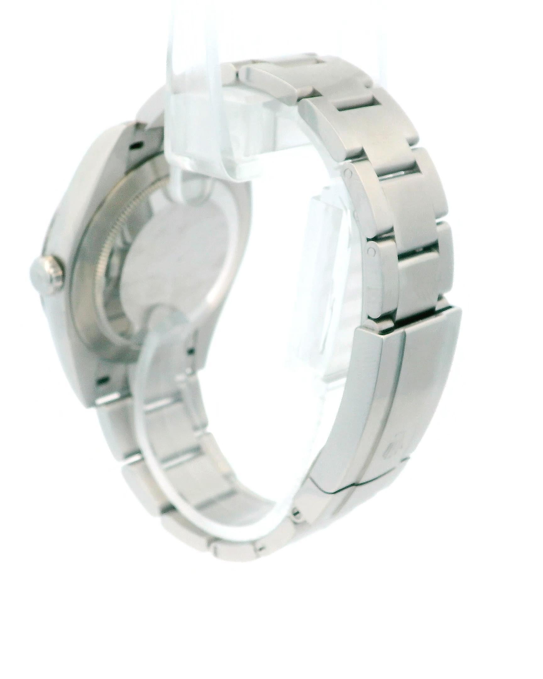 Rolex OP 124300 Quadrante Blu Orologio da Uomo Scatola e Documenti in vendita 3