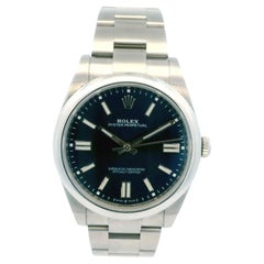 Rolex OP 124300 Quadrante Blu Orologio da Uomo Scatola e Documenti