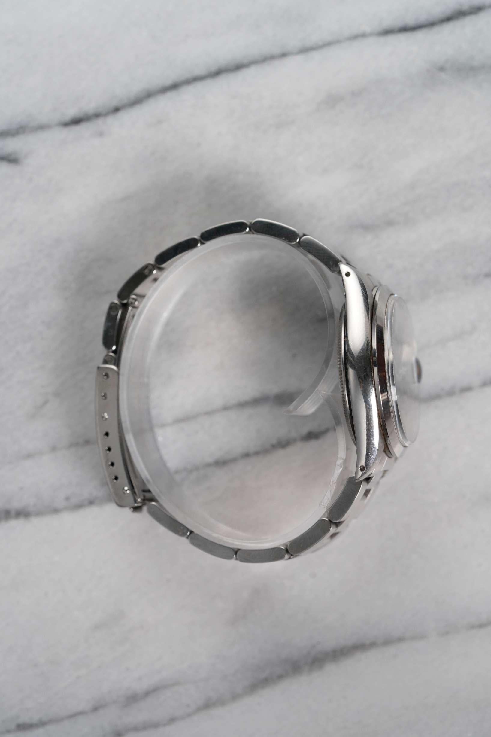 Montre Rolex OP 1500 à cadran noir en acier inoxydable, années 1970 Bon état - En vente à New York, NY
