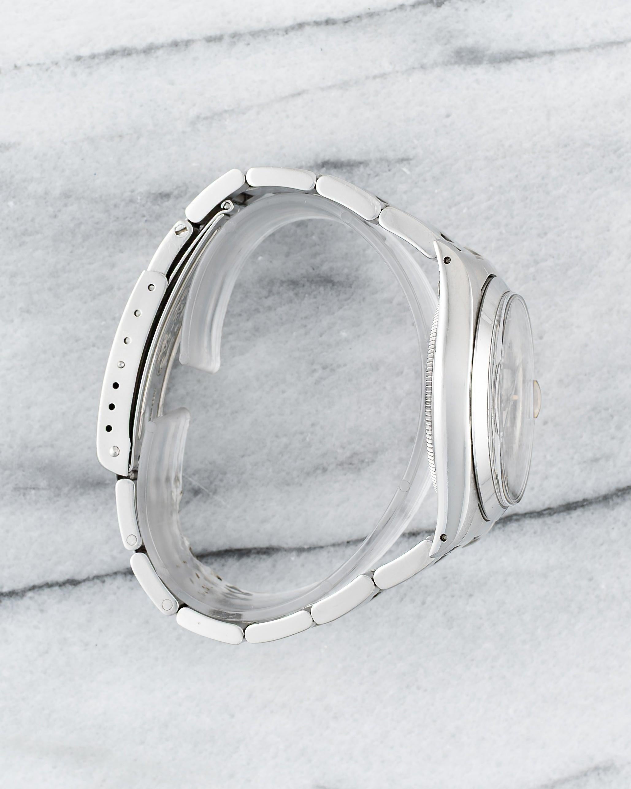 Reloj Rolex OP 1500 esfera gris de acero inoxidable, años 70 en Bueno estado para la venta en New York, NY