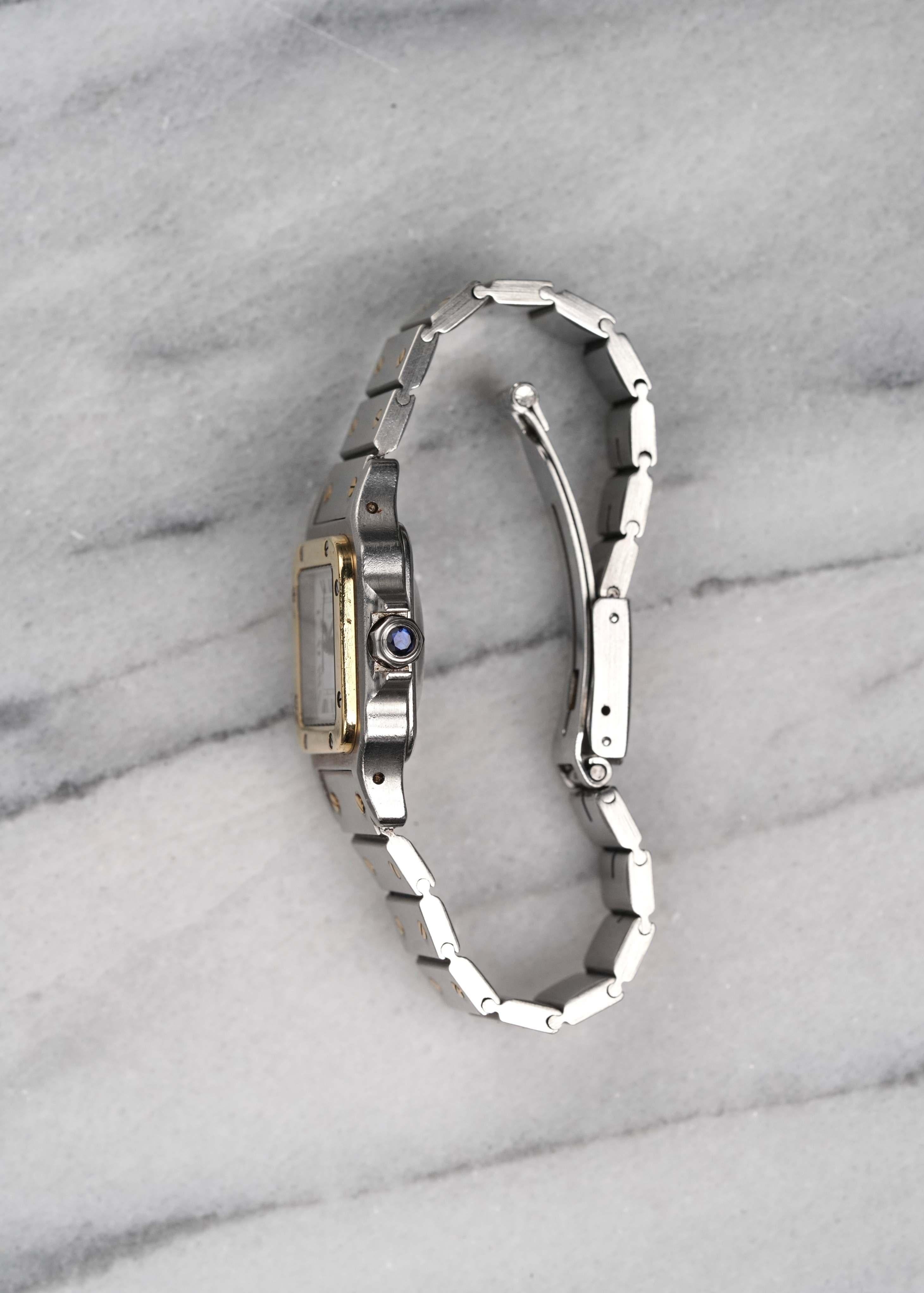 Rolex OP 15200 Uhr mit weißem römischen Zifferblatt aus Edelstahl, 1990er Jahre im Zustand „Gut“ im Angebot in New York, NY