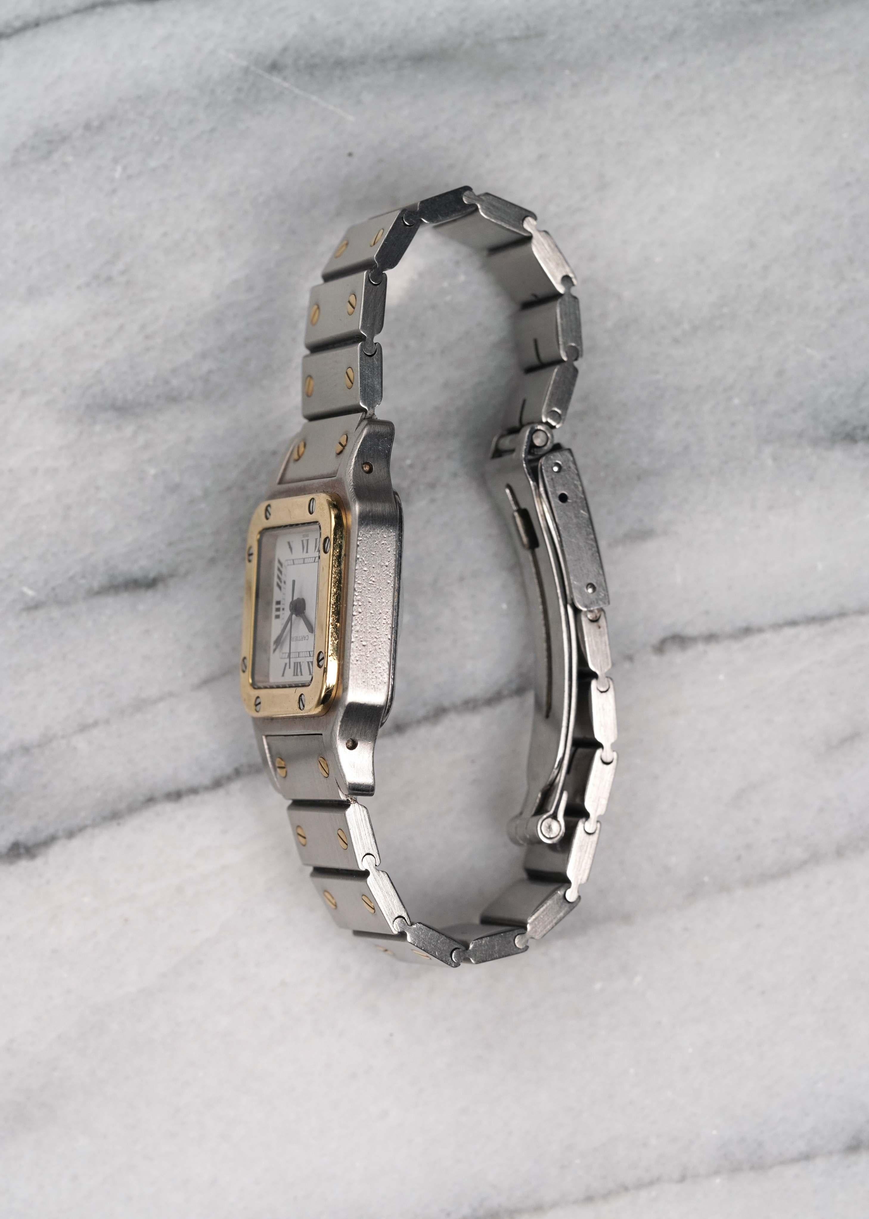 Rolex OP 15200 Uhr mit weißem römischen Zifferblatt aus Edelstahl, 1990er Jahre für Damen oder Herren im Angebot