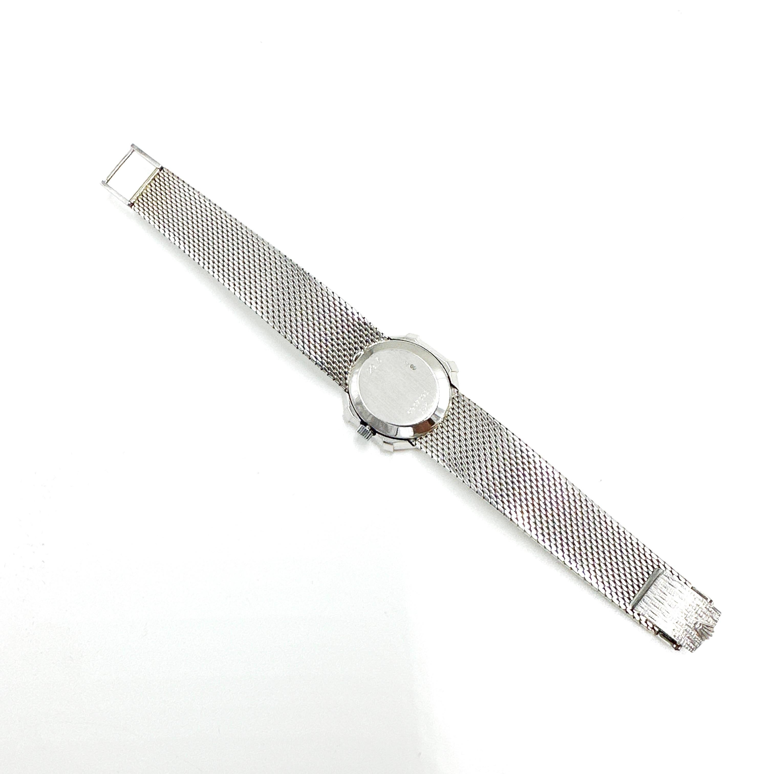 ROLEX Orchid 18k White Gold Ladies Mechanical Wind Wristwatch 5