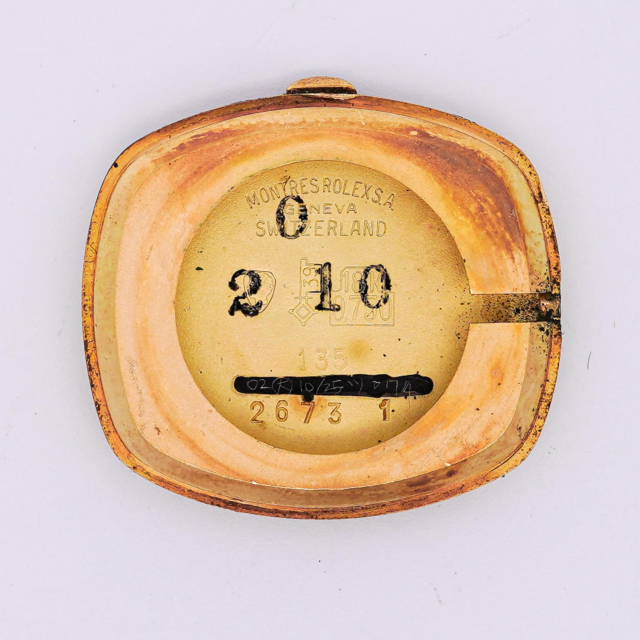 Rolex Orchid Blue Dial 18K Yellow Gold Vintage Cocktail Ladies Watch Face. 18K gold case and gold plated buckle. Original or aftermarket bracelet or strap can be included upon request.  

Stock Number: 30915
Brand: Rolex
Model Name: Rolex