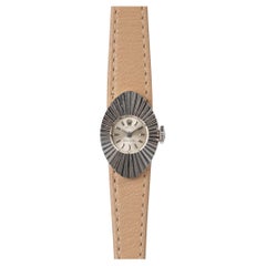 Rolex Oval Chameleon Precision 18k WG Fluted Case 1967