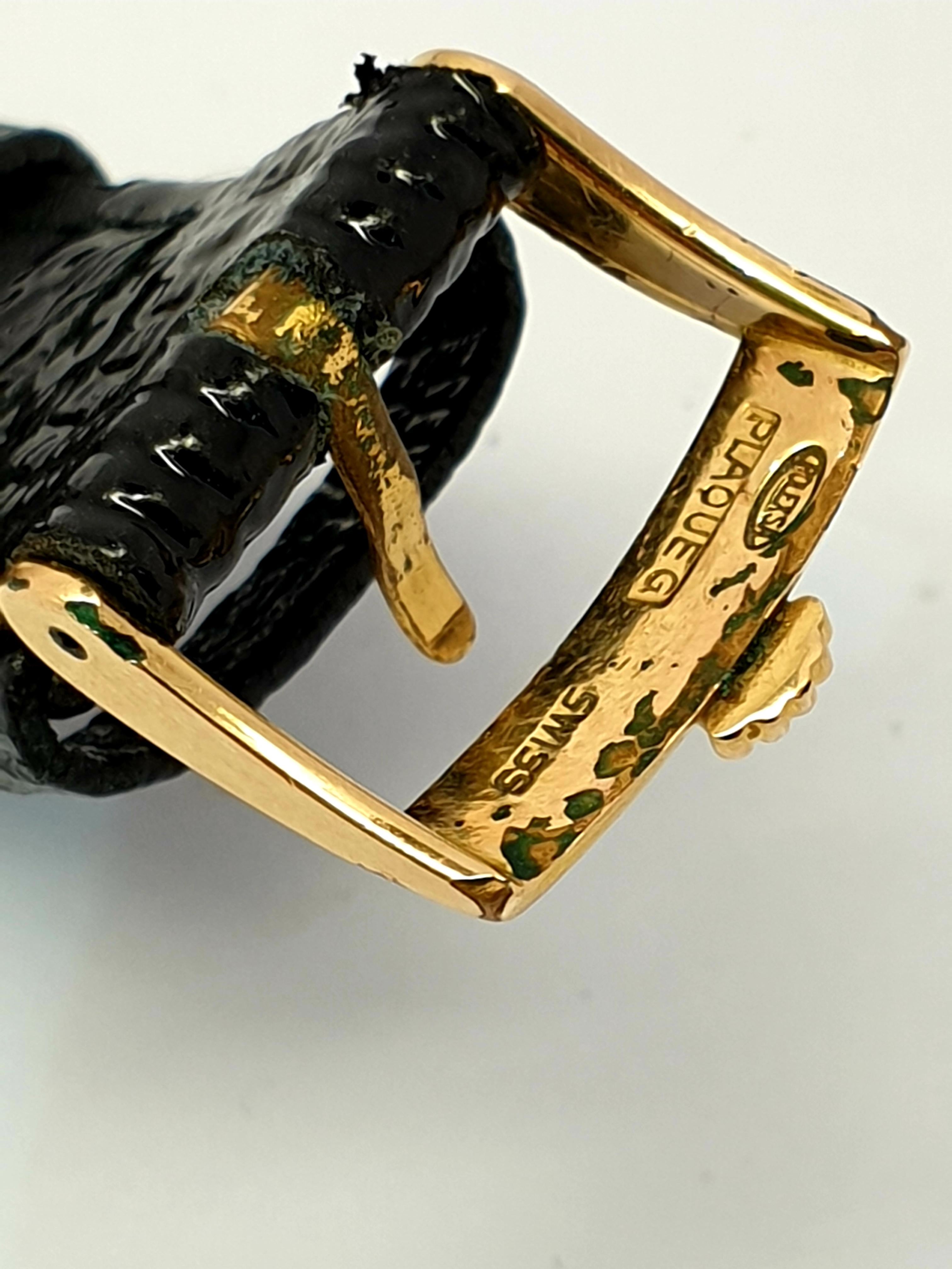 Rolex Ovettone Datejust Model 6305 Watch 18 Karat Gold For Sale 1