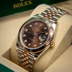 Rolex Oyester Perpetual Datejust 41mm steel and rose gold with box and papers