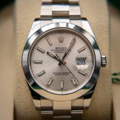 Rolex Oyester Perpetual Datejust 41mm steel with box and papers