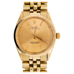 Reloj Rolex Oyster 1005 Champán Esfera Oro Vintage