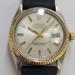 Rolex Oyster 1601 Datejust 36mm 14k Gold SS Mens 1970s Vintage Automatic RA731