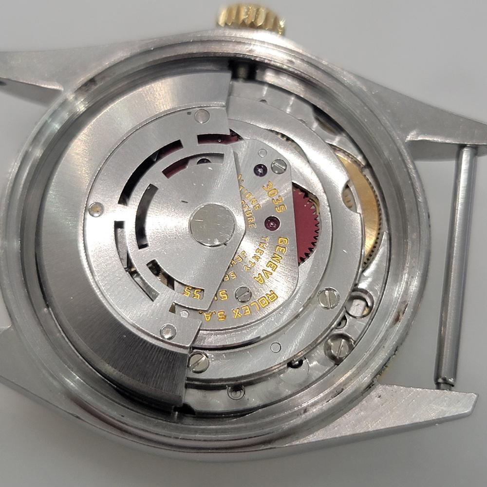 Rolex Oyster 16013 Datejust 36mm 18k SS Mens Diamond Dial Automatic 1980s RA549 im Angebot 7