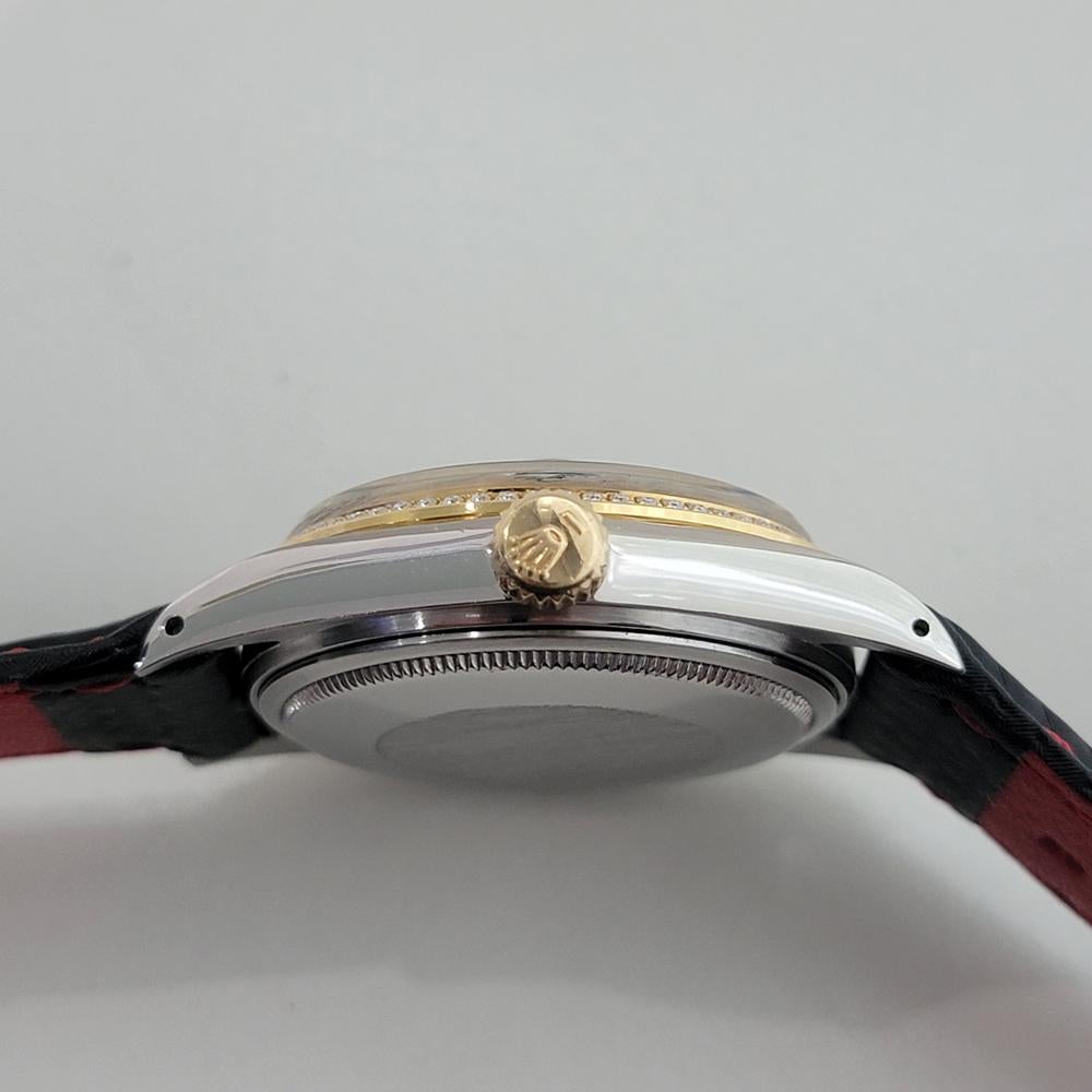 Rolex Oyster 16013 Datejust 36mm 18k SS Mens Diamond Dial Automatic 1980s RA549B For Sale 5