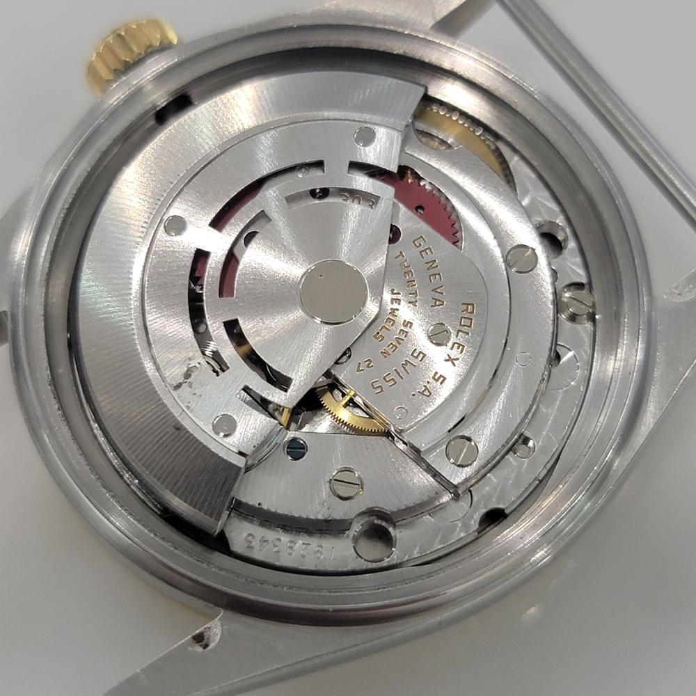 Rolex Oyster 16013 Datejust 36mm 18k SS Mens Diamond Dial Automatic 1980s RA551B For Sale 6
