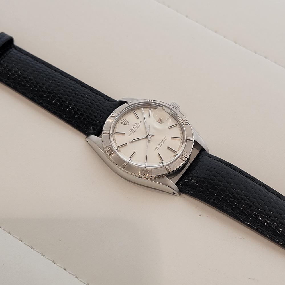 Rolex Oyster 1625 Datejust Turn-O-Graph 18k SS Mens 36mm 1960s Automatic RA669 For Sale 2