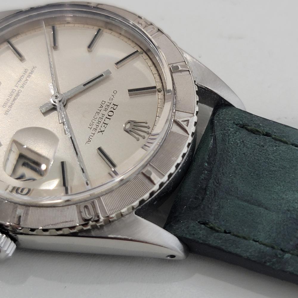Rolex Oyster 1625 Datejust Turn-O-Graph 18k SS Uomo 36mm 1960 Automatico RA669B in vendita 2