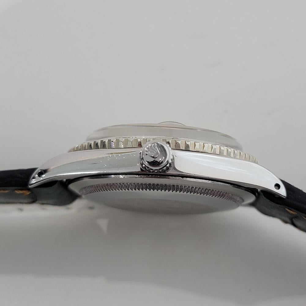 Rolex Oyster 1625 Datejust Turn-O-Graph 18k SS Uomo 36mm 1960 Automatico RA669B in vendita 5