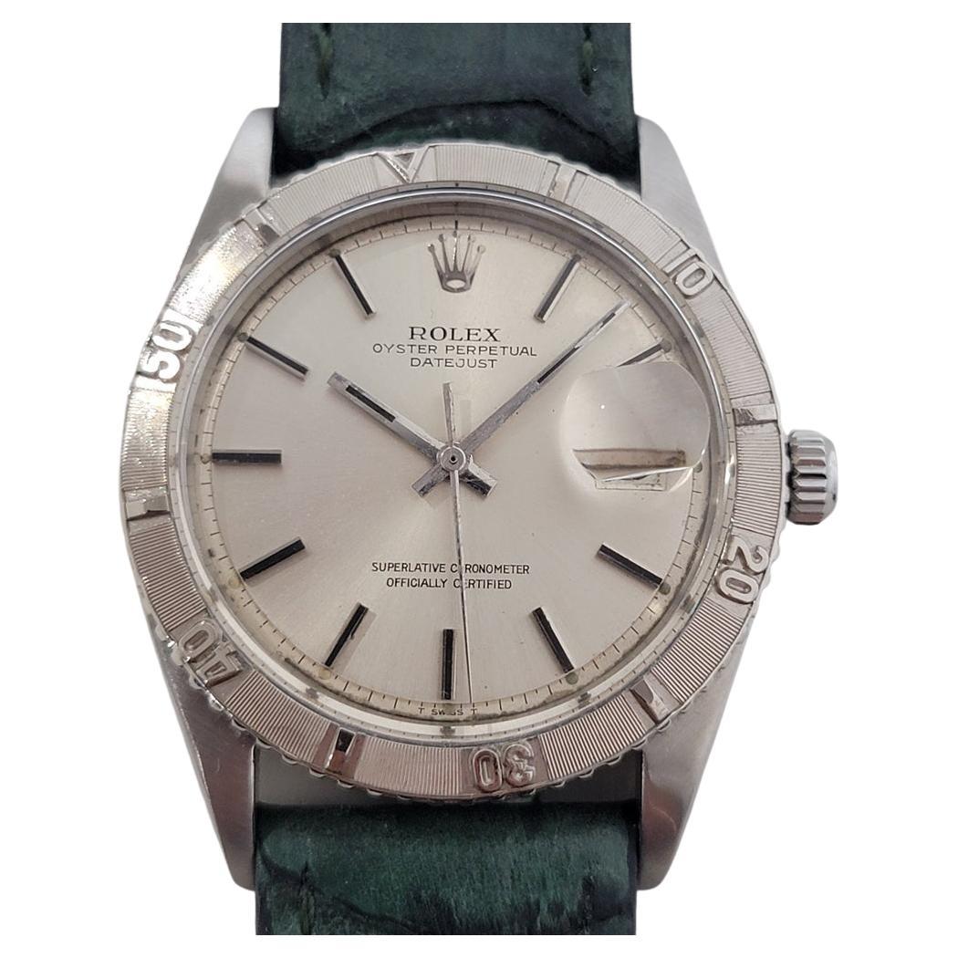 Rolex Oyster 1625 Datejust Turn-O-Graph 18k SS Mens 36mm 1960s Automatic RA669B
