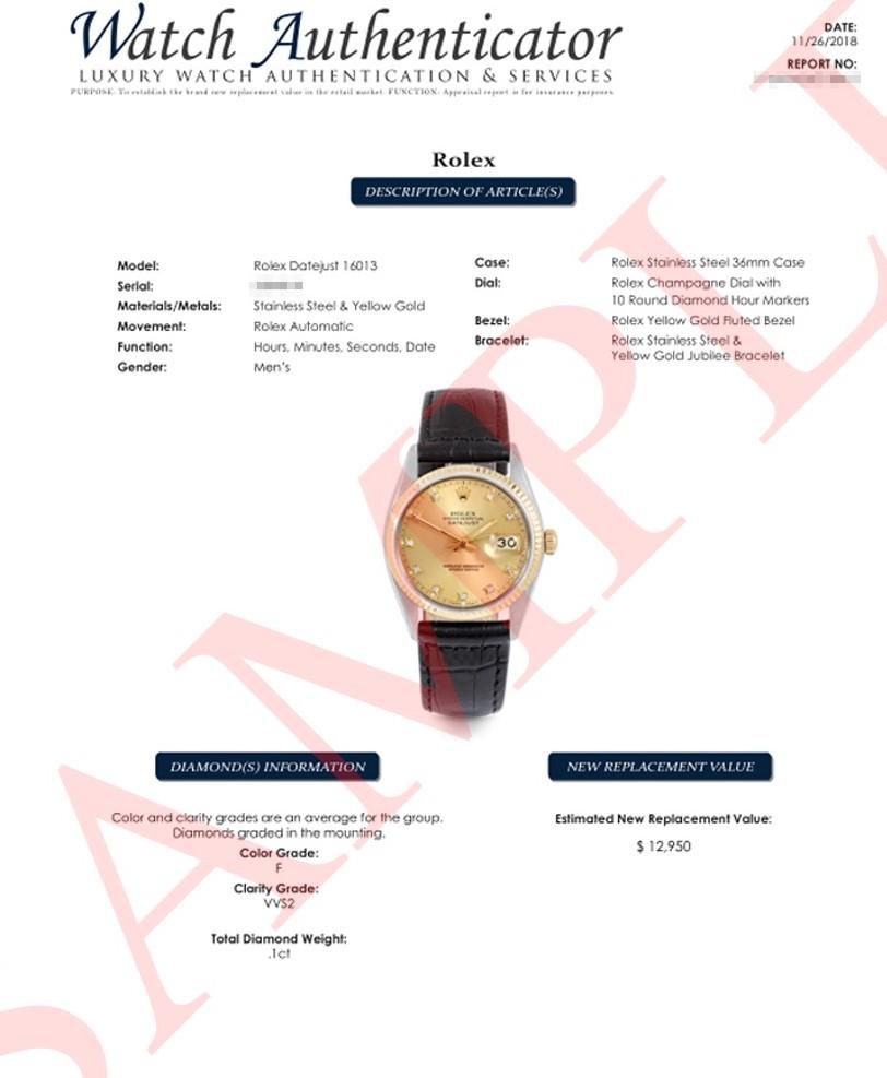 Modern Rolex Oyster 36mm 18k Yellow Gold Quartz 19018 Day-Date watch For Sale