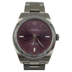 Rolex Oyster 39mm Grape Stainless Watch