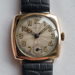 Rolex Oyster 9k Solid Rose Gold Mens 1930s 32mm Vintage Manual Wind RA713