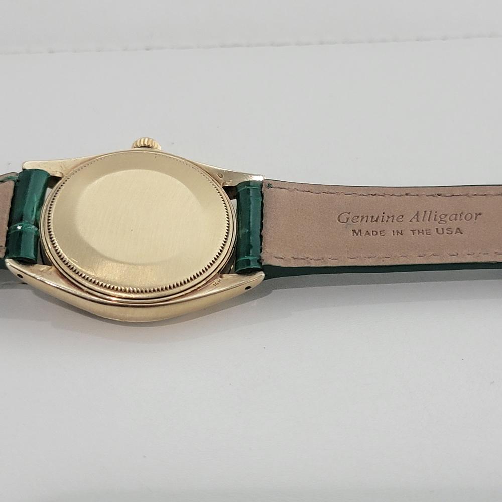 Rolex Oyster Date 1503 34mm 14k Gold 1970s Mens Automatic Diamond dial NA112B en venta 6