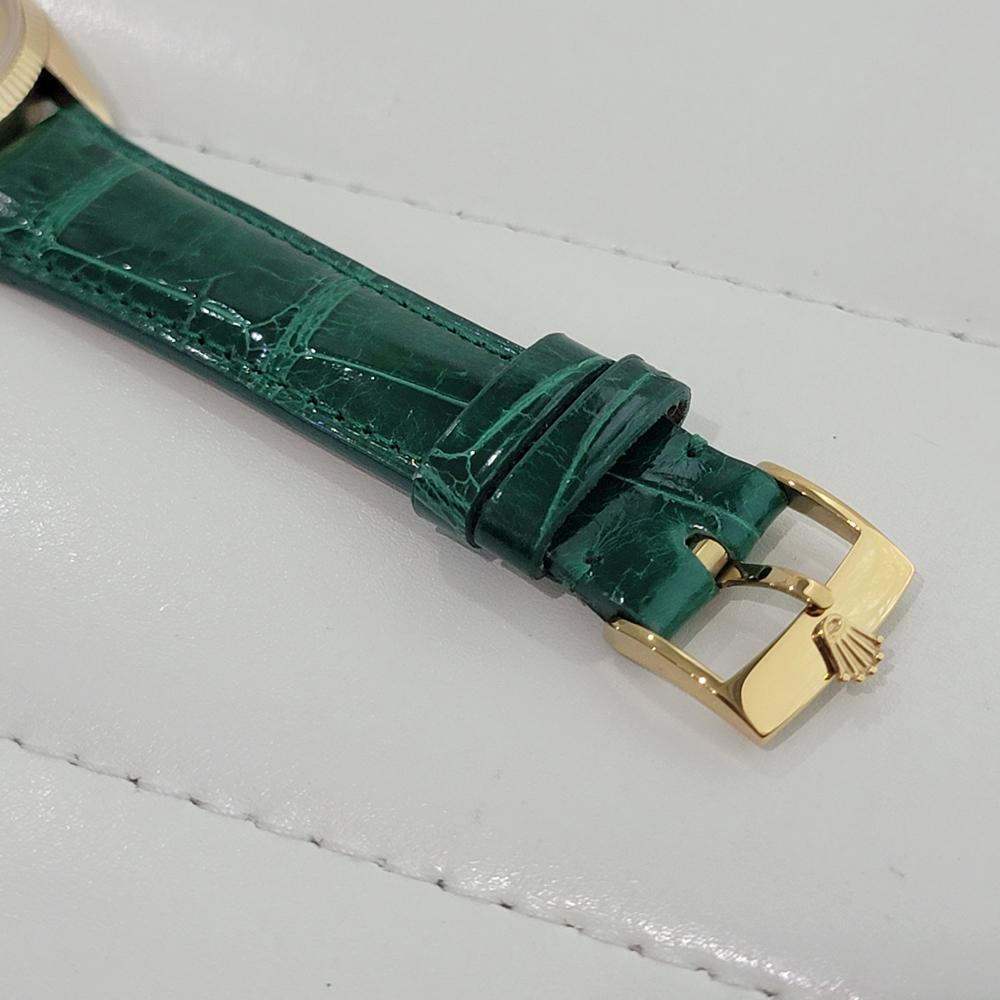 Rolex Oyster Date 1503 34mm 14k Gold 1970s Mens Automatic Diamond dial NA112B en venta 3
