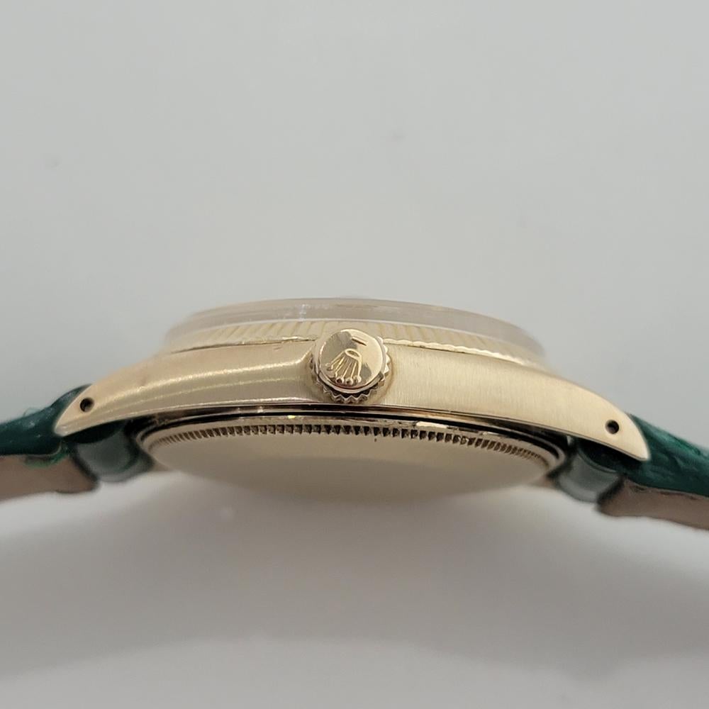 Rolex Oyster Date 1503 34mm 14k Gold 1970s Mens Automatic Diamond dial NA112B en venta 4