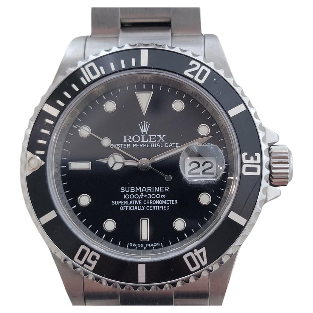 Rolex Oyster Date 16610T Submariner Mens 40mm 2000s Automatic All Original RA686 For Sale