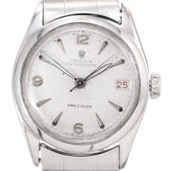 Rolex Oyster Date Precision Orologio da polso da uomo in acciaio inossidabile Ref 6066