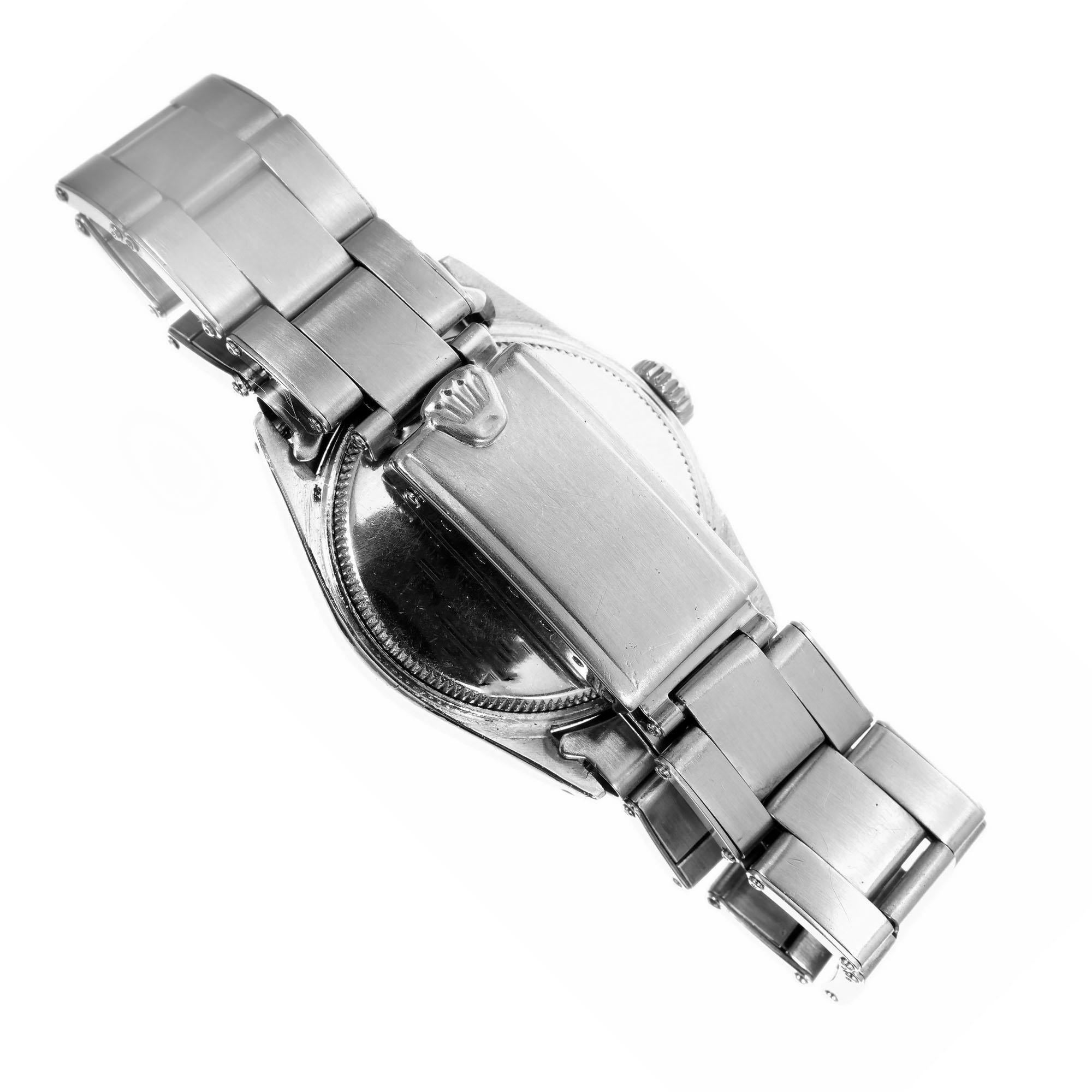 Rolex Montre-bracelet Oyster Date Precision en acier inoxydable pour hommes, réf. 6066 en vente 1