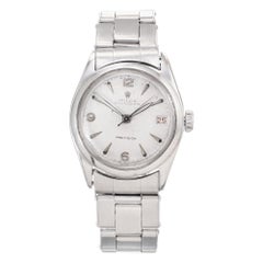 Rolex Oyster Date Precision Stainless Steel Men's Wristwatch Ref 6066