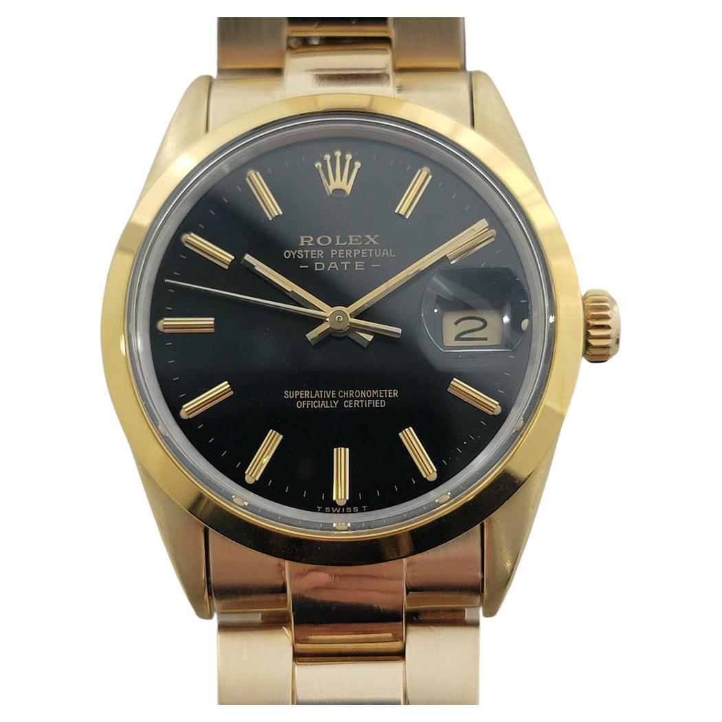 Rolex Oyster Date Ref 15505 Gold Capped Mens Automatic 1980s All Original RA636