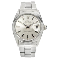 Rolex Oyster Date Stainless Steel Silver Wristwatch 