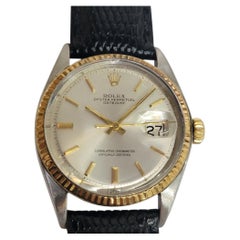 Rolex Oyster Datejust 1601 18k Gold SS Mens 36mm 1970s Vintage Automatic RA535C