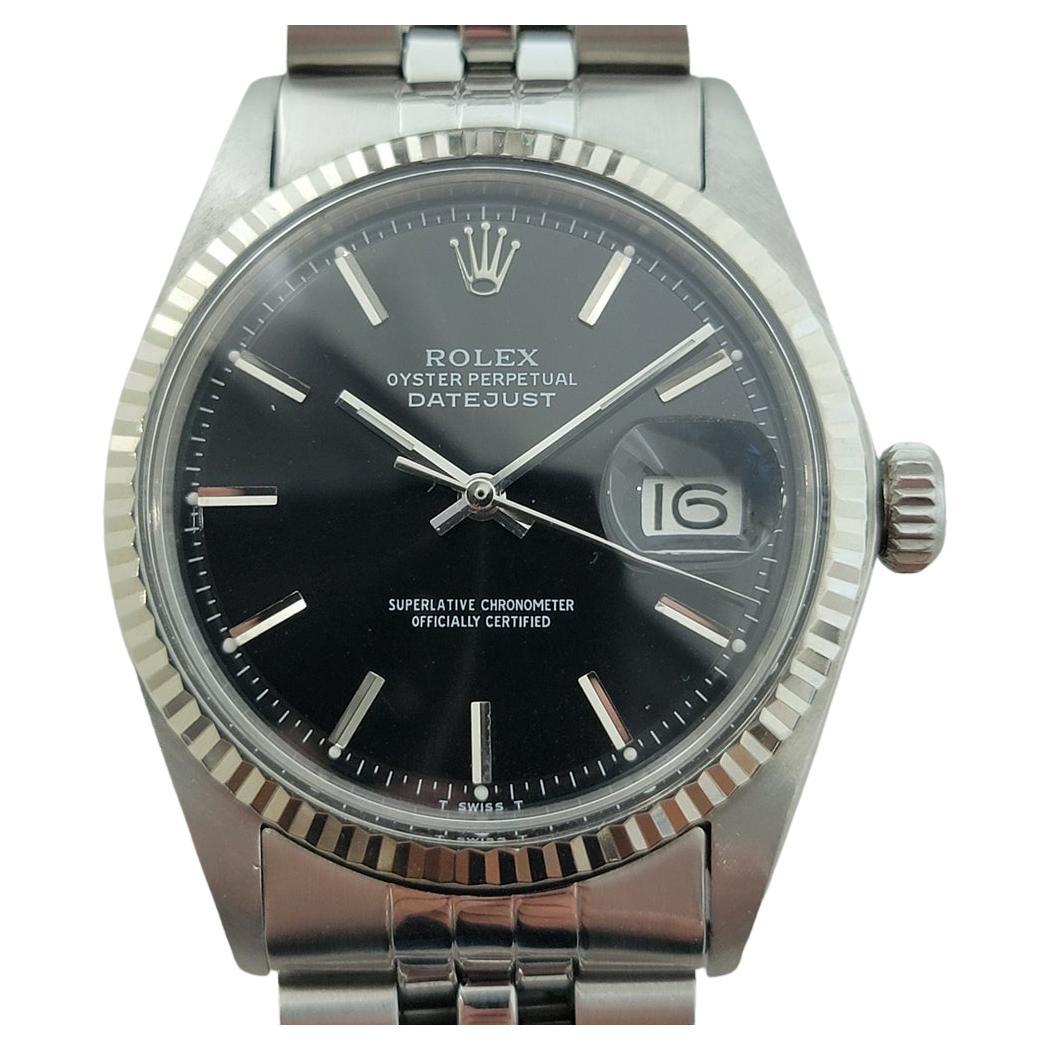 Rolex Oyster Datejust 1601 36mm Oro 18k SS Años 70 Hombre Vintage Automático RA622