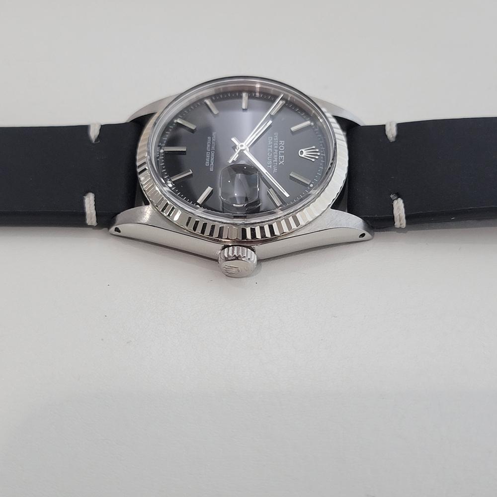Rolex Oyster Datejust 1601 36mm Oro 18k SS Años 70 Hombre Vintage Automático RA622B en venta 1