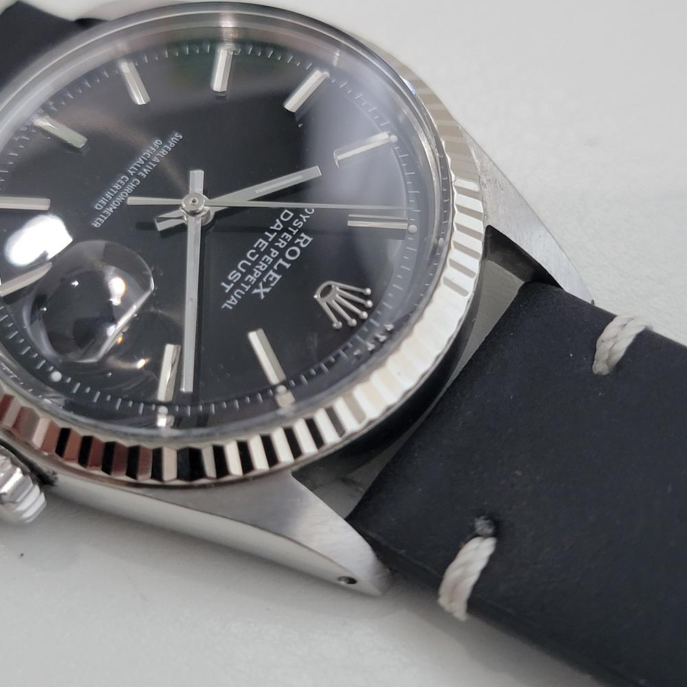 Rolex Oyster Datejust 1601 36mm Oro 18k SS Años 70 Hombre Vintage Automático RA622B en venta 2