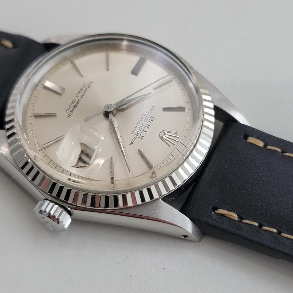 Rolex Oyster Datejust 1601 36mm Oro 18k SS Hombre 1960 Vintage Automático RA619 en venta 1