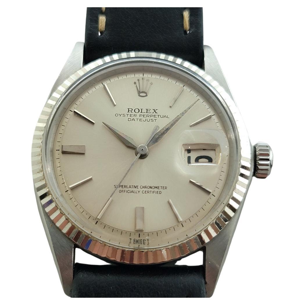 Rolex Oyster Datejust 1601 36mm Oro 18k SS Hombre 1960 Vintage Automático RA619