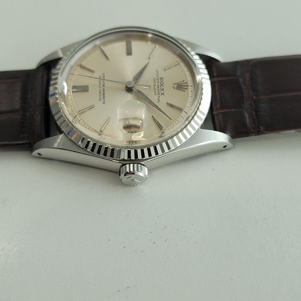 Rolex Oyster Datejust 1601 36mm Oro 18k SS Hombre 1960 Vintage Automático RA619B en venta 1