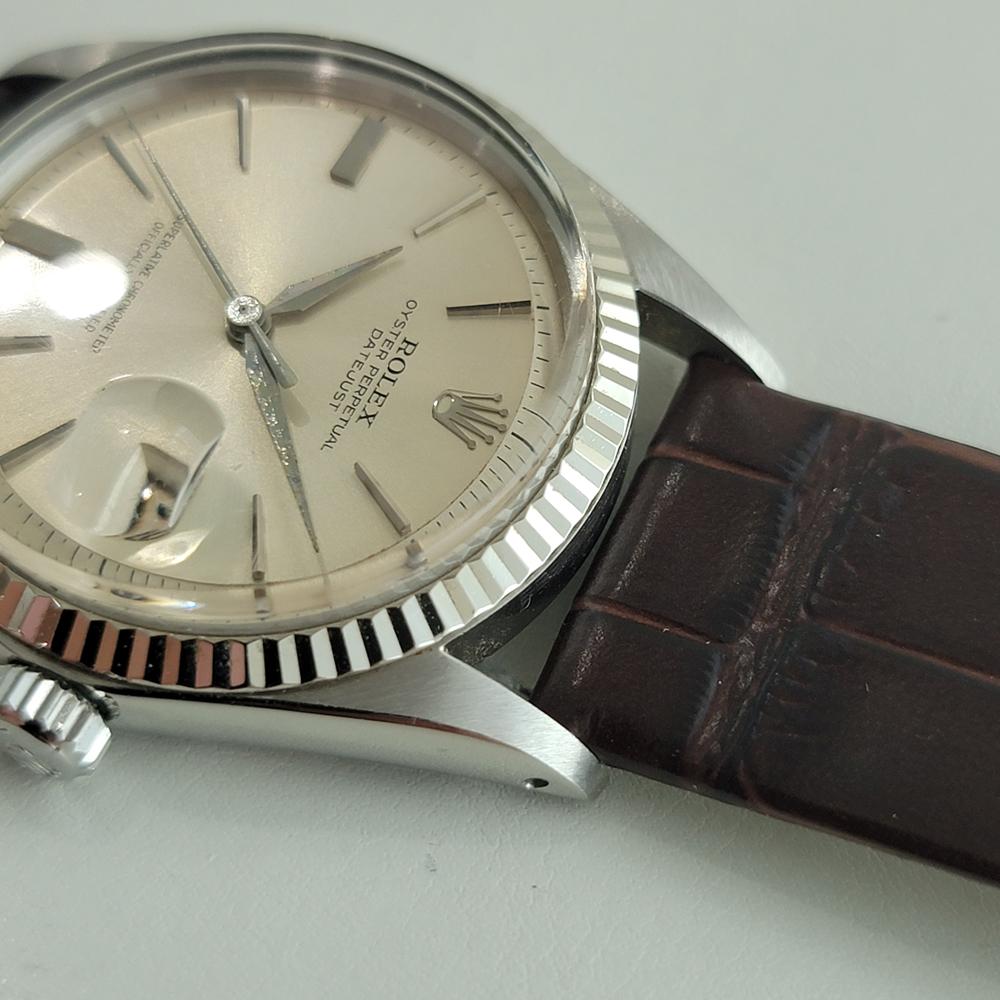 Rolex Oyster Datejust 1601 36mm Oro 18k SS Hombre 1960 Vintage Automático RA619B en venta 2