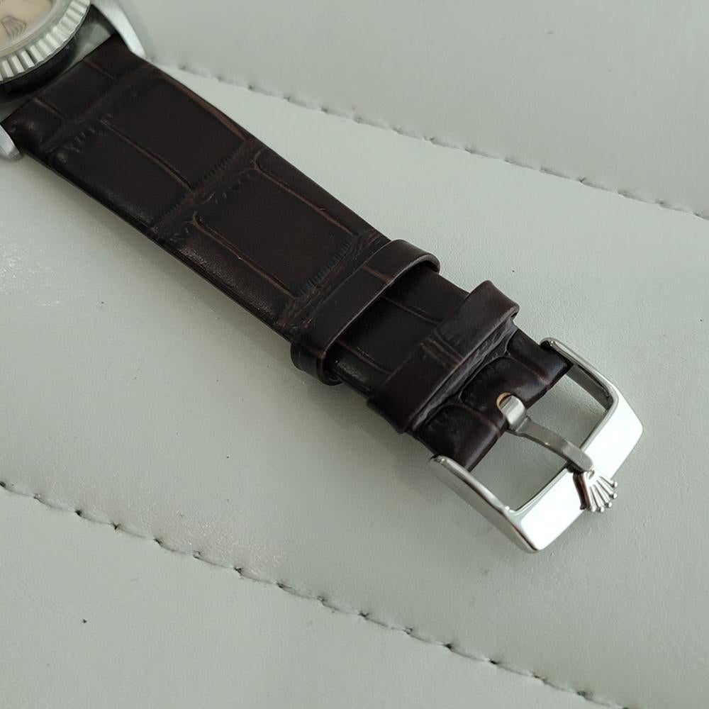 Rolex Oyster Datejust 1601 36mm Oro 18k SS Hombre 1960 Vintage Automático RA619B en venta 4