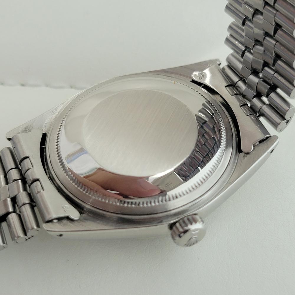Rolex Oyster Datejust 1601 36mm 18k Gold SS Mens 1970s Automatic Original RA595 en vente 4